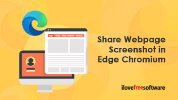 How to Share Webpage Screenshot in Microsoft Edge Chromium