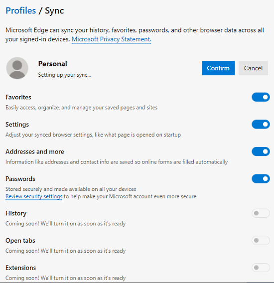 How to Sync Bookmarks, Passwords, Extensions in Microsoft Edge Chromium 4