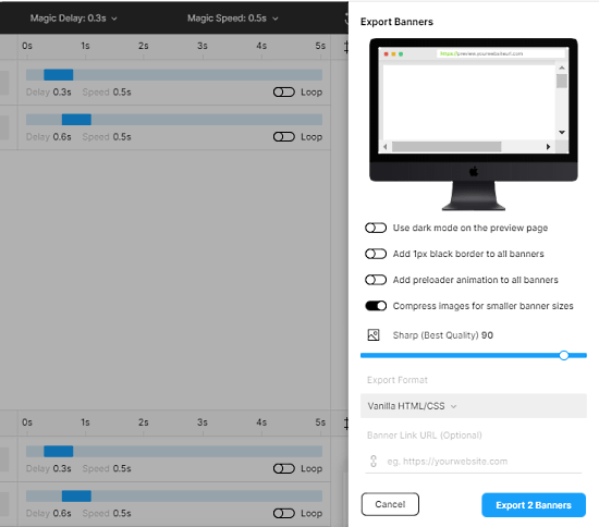 How to Create Animated Banners in Figma, Export to HTML