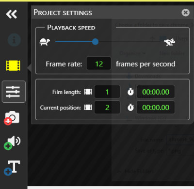 arrange speed and frames