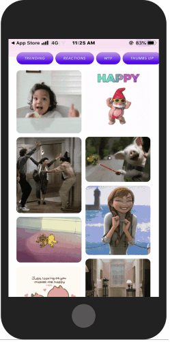 browse GIFs to add your face