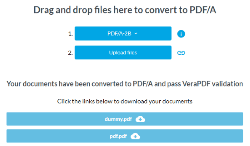 convert PDF to PDFA file online