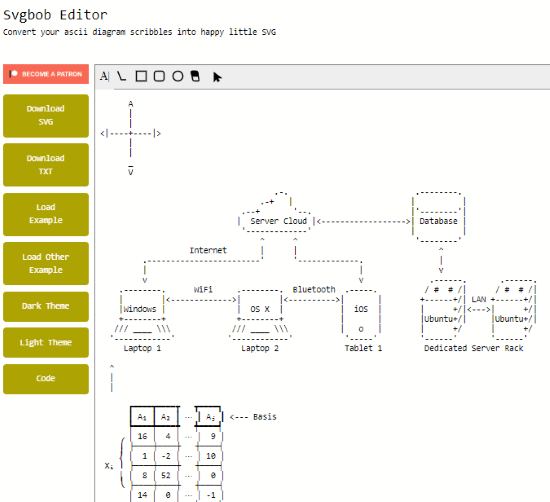 create ASCII diagram using the available tools