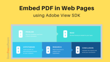 How to Embed PDF in Webpages using Adobe View?