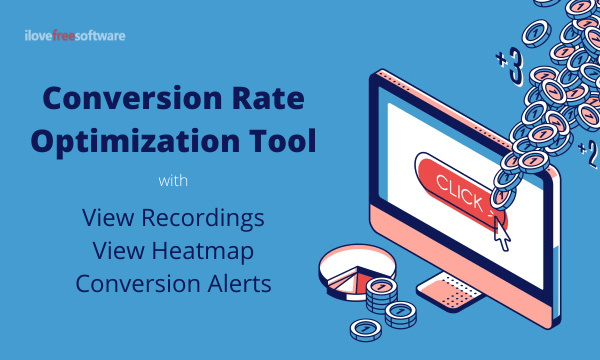 Free Conversion Rate Optimization Tool with View Recordings, Heatmaps, Conversion Alerts