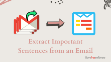 Free Gmail Summarizer to Extract Important Sentences from Email Thread