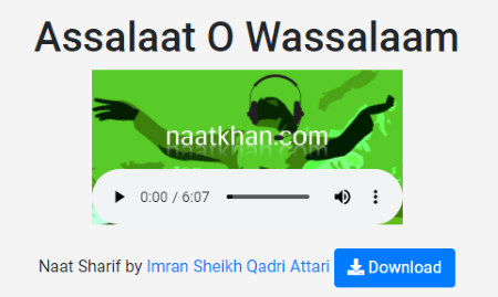 listen to naat audio online