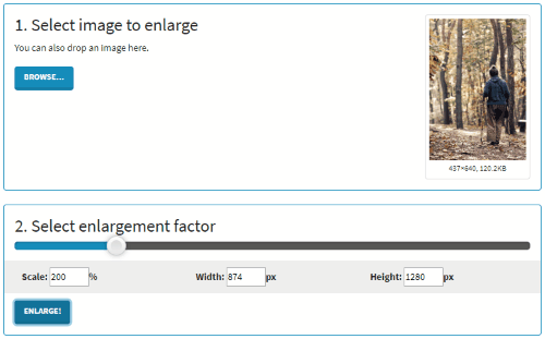 online image enlarger