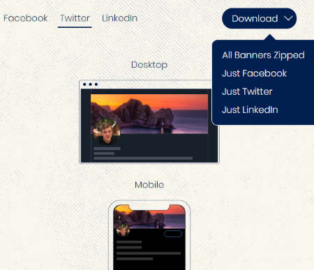 preview templates for social media to download