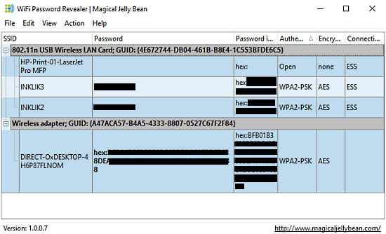 view saved wifi password using WiFi Password Revealer