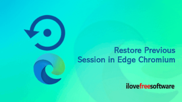 How to Restore a Previous Session in Microsoft Edge Chromium