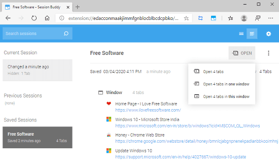 How to Restore a Previous Session in Microsoft Edge Chromium 5