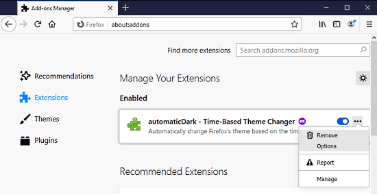 How to Schedule Dark Theme in Firefox 3