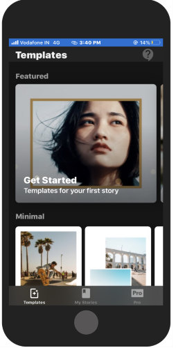 Instagram story video maker app for iPhone