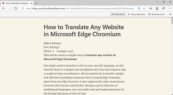 Listen to Webpages with 'Read Aloud' Feature in Microsoft Edge Chromium 1