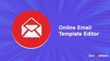 Online email template editor