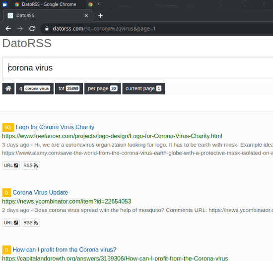 RSS Search Engine to Search RSS Feeds