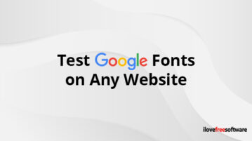 Test Google Fonts on Any Website