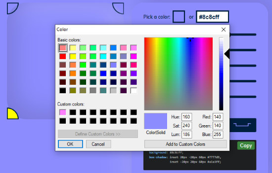 add custom color for your icon designs