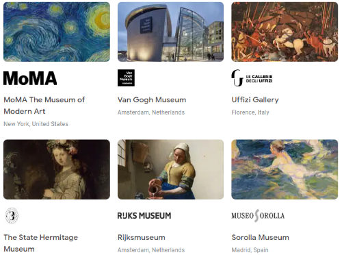 browse collection of museums