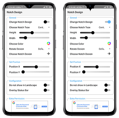 Change Smart Phone Notch Design on Android