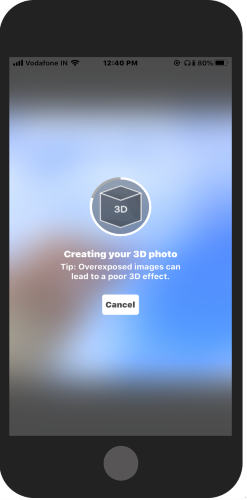 convert 2D image to 3D on Facebook