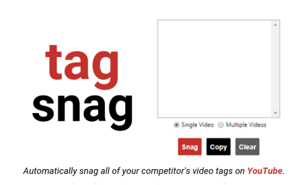 Extract Tags of Multiple YouTube Videos in 1-Click
