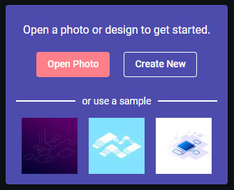 open the design file to edit