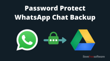 How to Password Protect WhatsApp Backup on Google Drive?