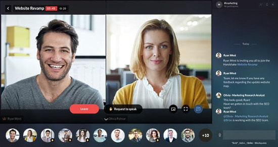 zoho remotely with video call, screen sharing