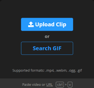upload a GIF or video file to replace the background