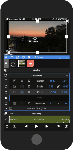 use flexible features to edit the video
