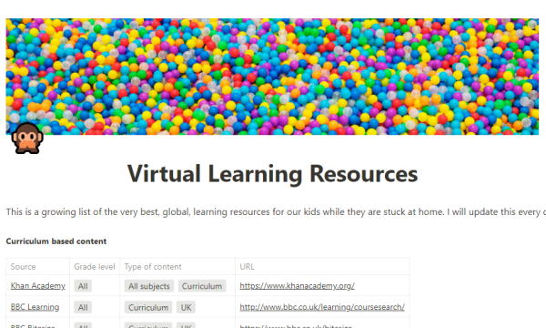 Free Online Educational Resources for Kids to Learn from Home