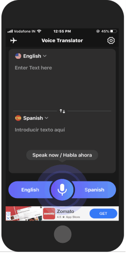 voice translator app for iPhone