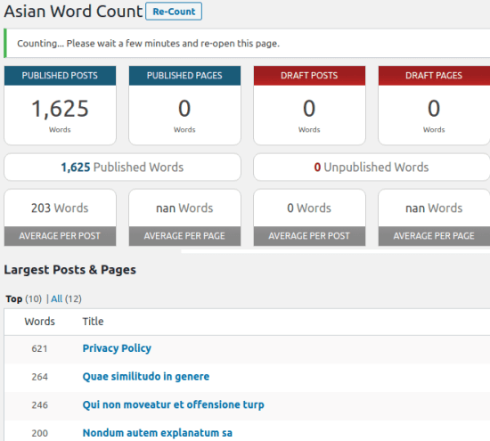 Asian Word Count