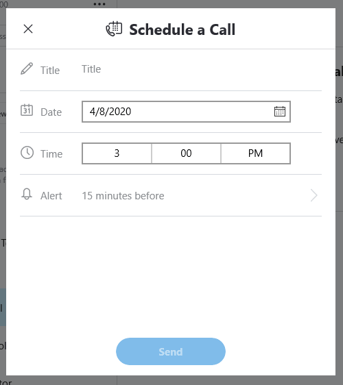 Schedule a Call Pop-up