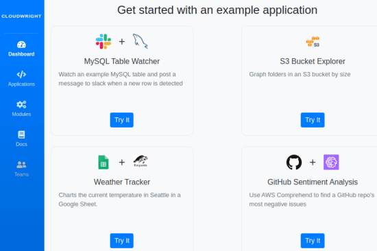 CloudWright Dashboard