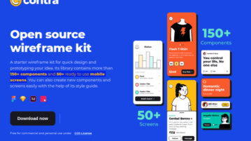 Free CC0 Wireframe kit for Prototyping, Supports XD, Figma, Sketch