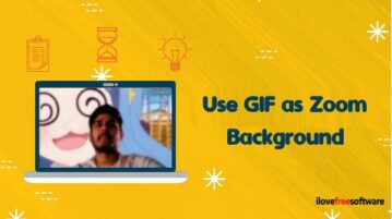 How to use GIF for Zoom Background