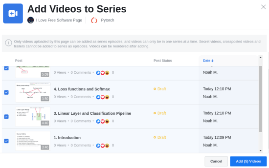Publish Episodic Content on Your Pages with Facebook Series Feature