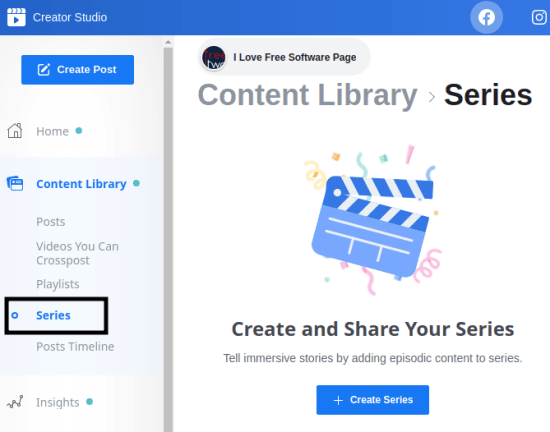 Series in content library