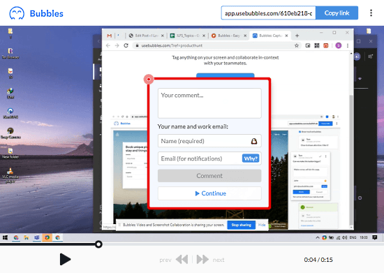 Collaborate on Videos by Sharing Screen Recording with Comments