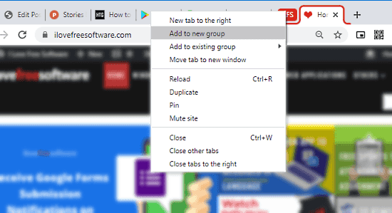 group tabs in chrome