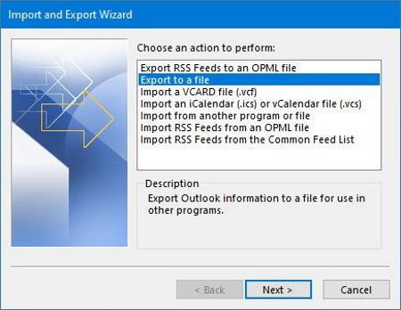 outlook calendar into csv