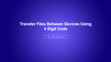 Share files using 4 digit code