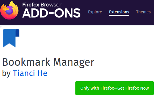 Bookmarks Manager in store