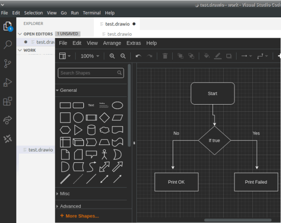 Drawio in vs code