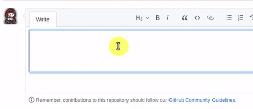 GitHub Writer in action