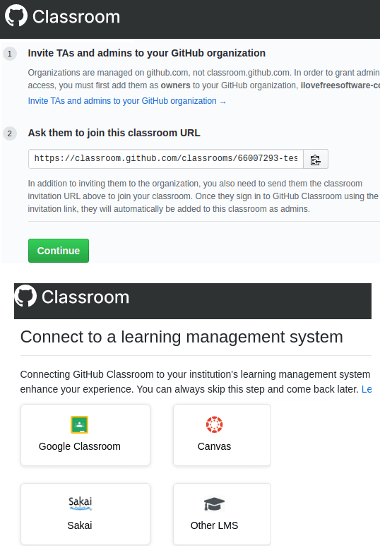 Github classroom lms