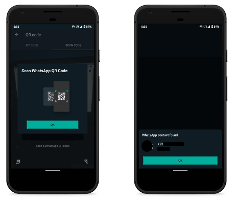 Add Friends Using QR Code on WhatsApp